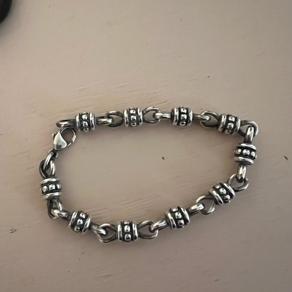 James Avery Silver Beaded Bracelet